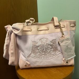 Juicy couture classic Scottie dogs daydreamer tote lilac mist